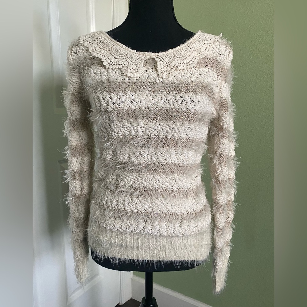 Katsumi Knit Fuzzy Sweater Small